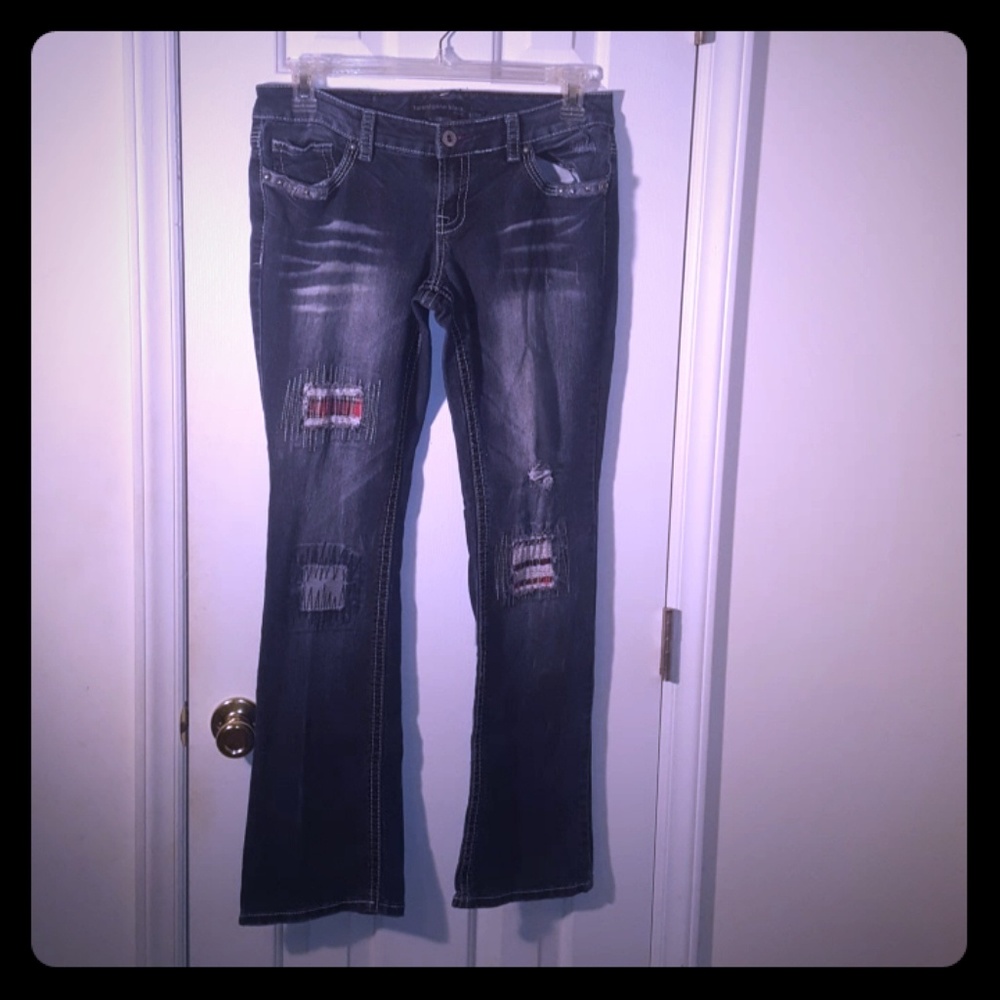 Twenty One Black Destressed Jeans
